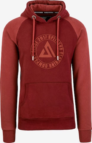 SPITZBUB Sweatshirt 'Raglan Street' in Rot: predná strana