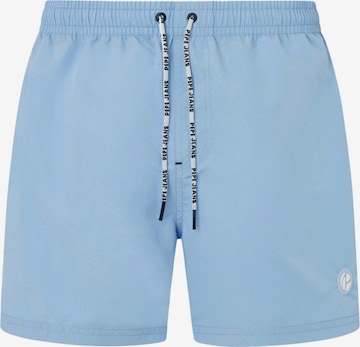 Pepe Jeans Swim Trunks in Blue: front