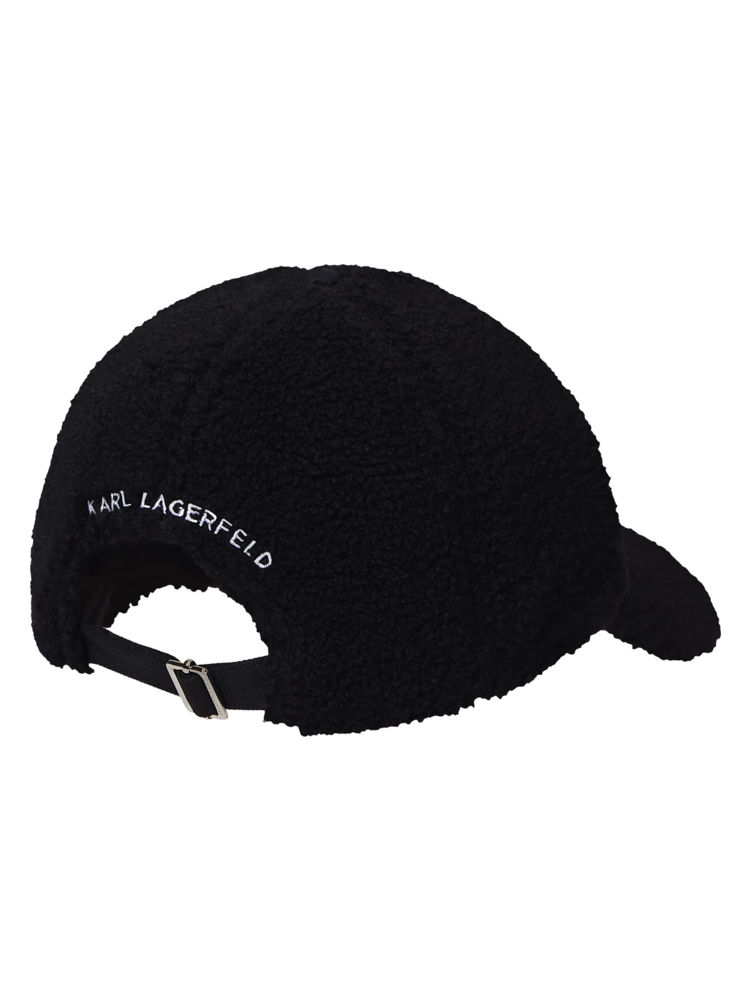 Karl Lagerfeld - Gorra 'Ikon ' en negro