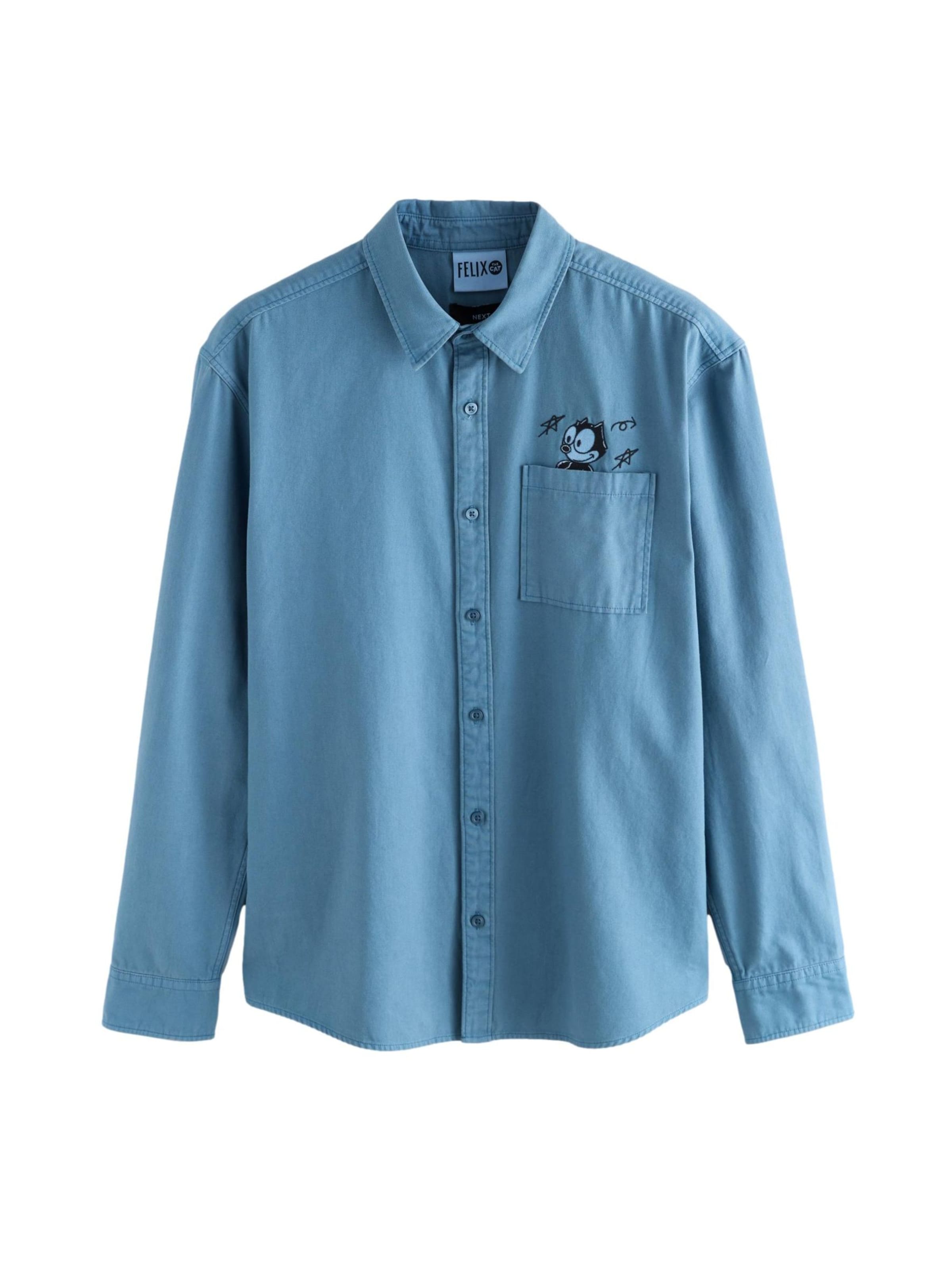 Next - Camisa en azul: frente