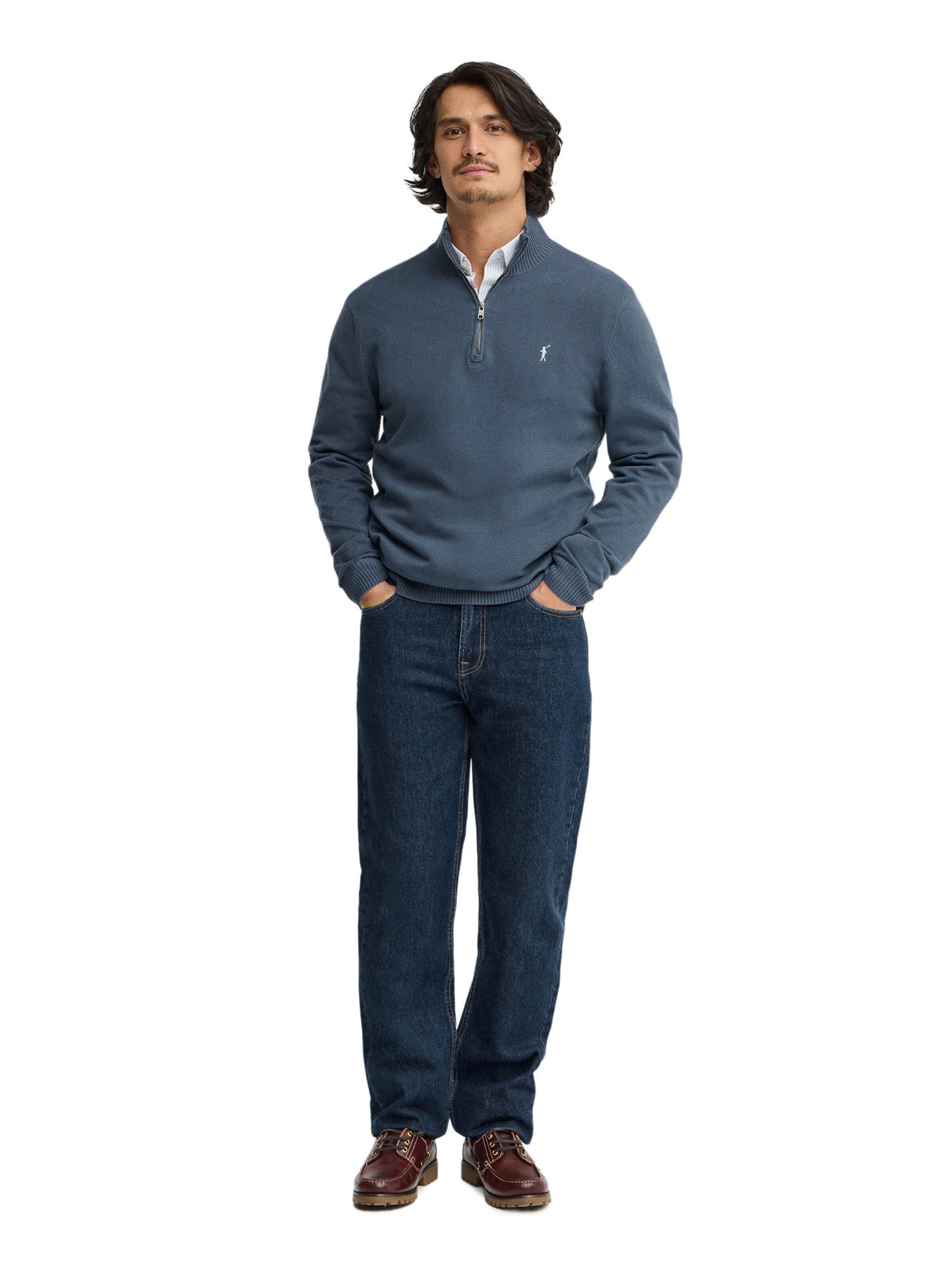 Polo Club Pullover 'RIGBY' in Blau