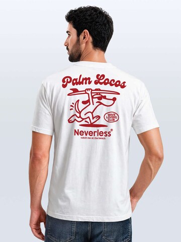 Neverless Shirt 'Palm Locos' in White