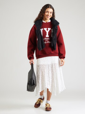 Sweat-shirt 'Tabea' ABOUT YOU en rouge