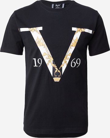 19V69 ITALIA T-Shirt 'Kiano' in Schwarz: Vorderseite