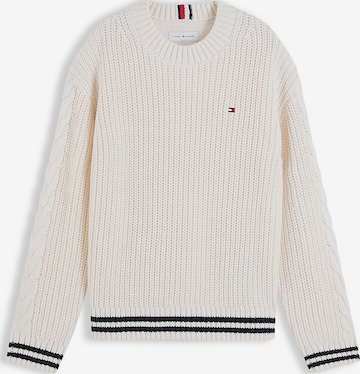 Pull-over TOMMY HILFIGER en beige : devant