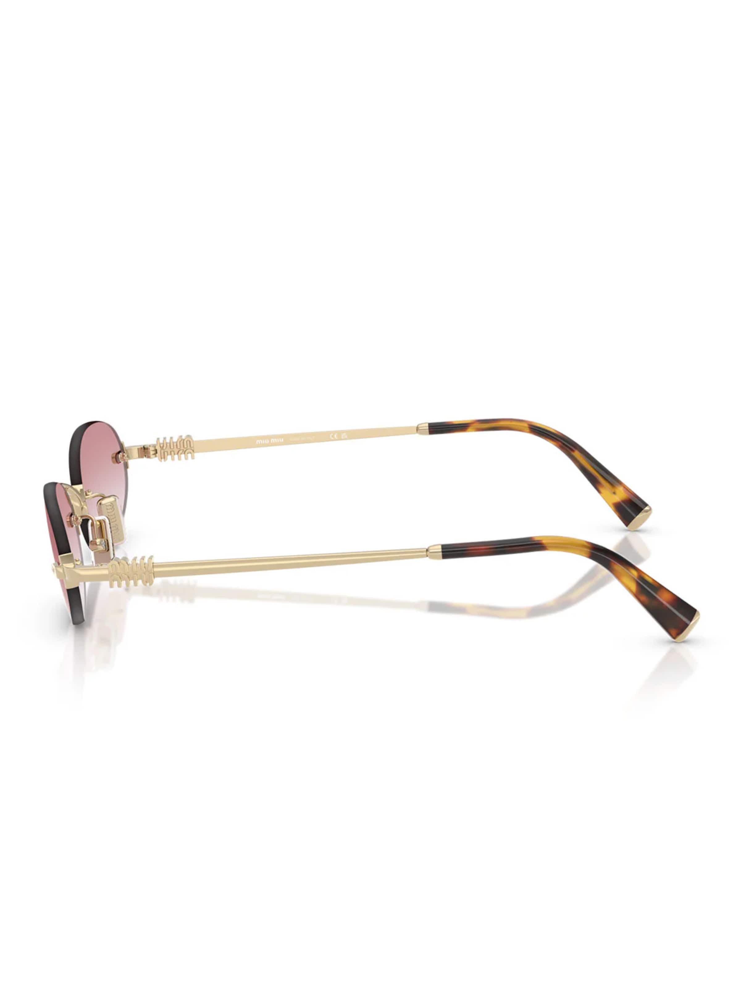 Miu Miu Solbriller 'Miu Miu Occhiali da Sole MUA54S ZVN70O Oro/Rosa Sfumato Donna' i guld