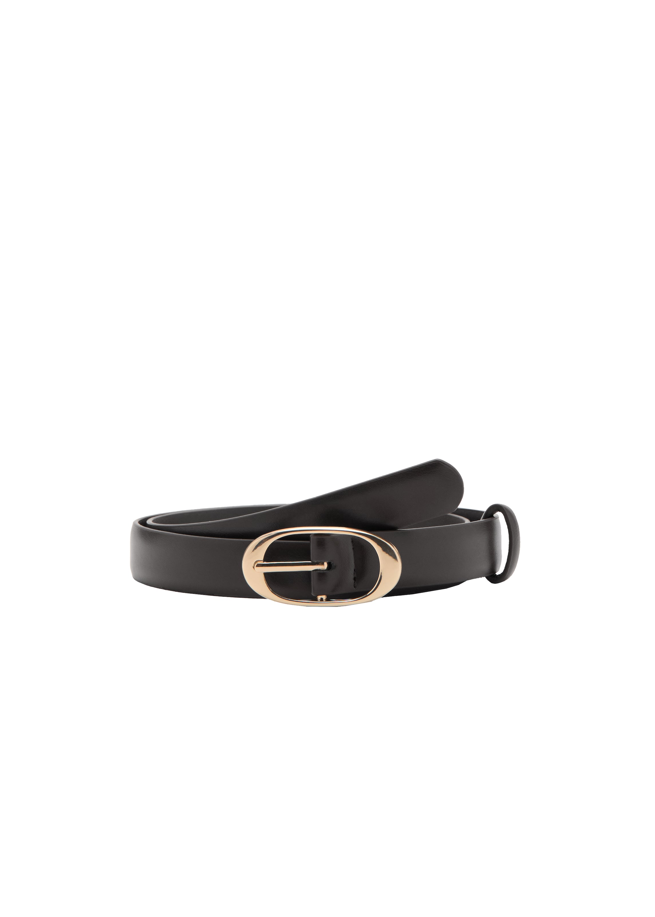 Ceinture 'MASS3' MANGO en noir : devant