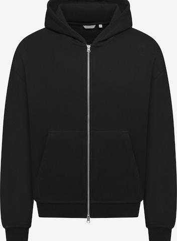 Daily Cotton Sweatjacke 'DCBEND' in Schwarz: Vorderseite