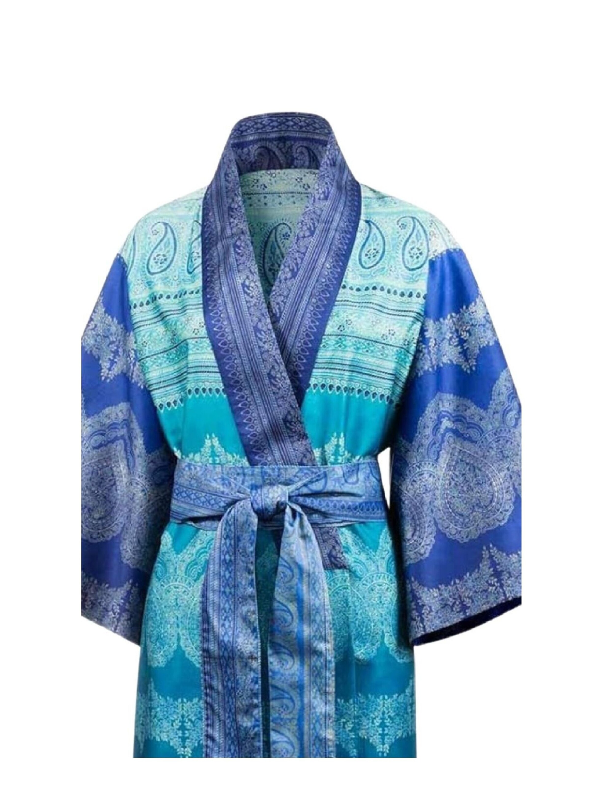 BASSETTI Kimono 'BRUNELLESCHI' in Blau