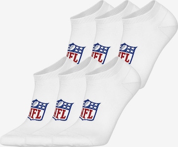 Chaussettes ' NFL Shield Sneaker ' Huddle en blanc : devant