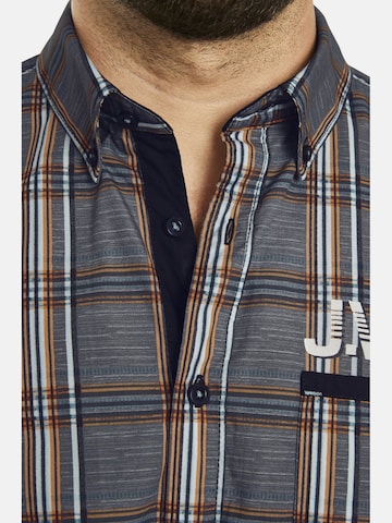 Jan Vanderstorm Comfort fit Button Up Shirt ' Zesar ' in Grey
