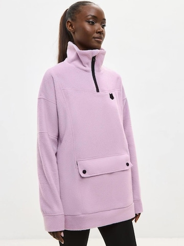 Veste en polaire Cat e Lolette en violet : devant