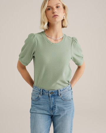 WE Fashion Футболка в Зеленый: спереди
