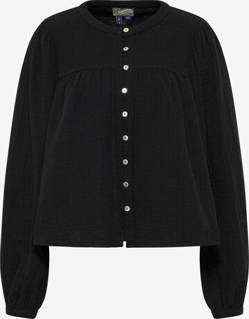 DreiMaster Vintage Blouse in Black: front