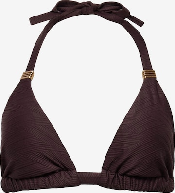 Mint Velvet Triangel Bikinitop in Braun: Vorderseite