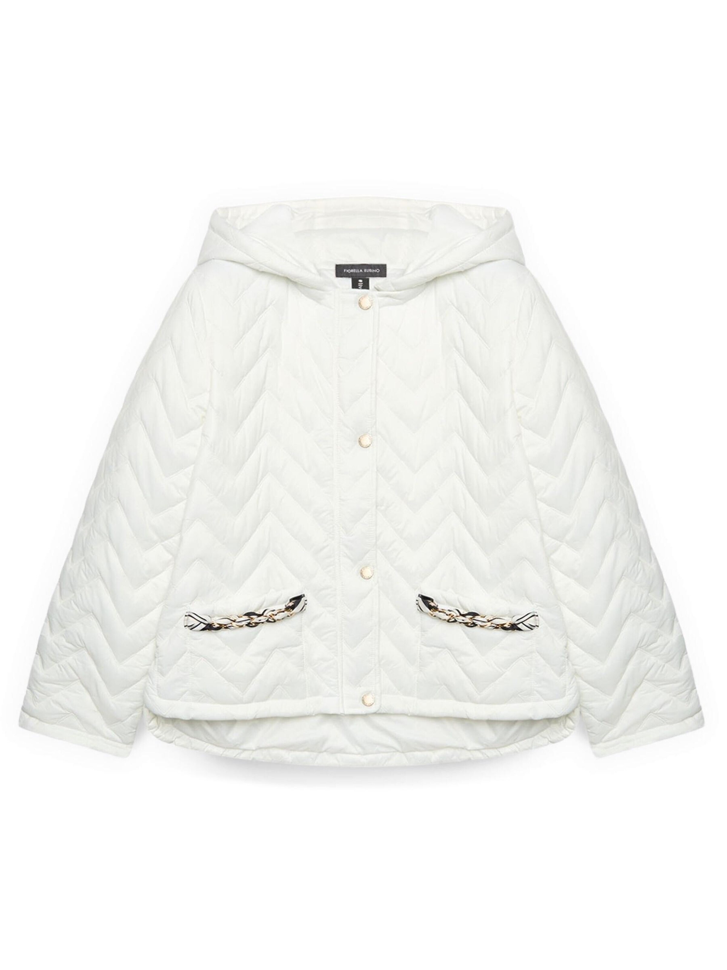 Fiorella Rubino Winter jacket in White: front