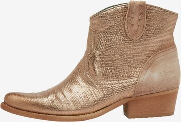 FELMINI Cowboy Boots in Gold