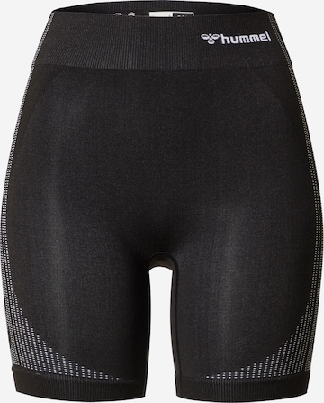 Pantaloni sport de la Hummel pe negru: față