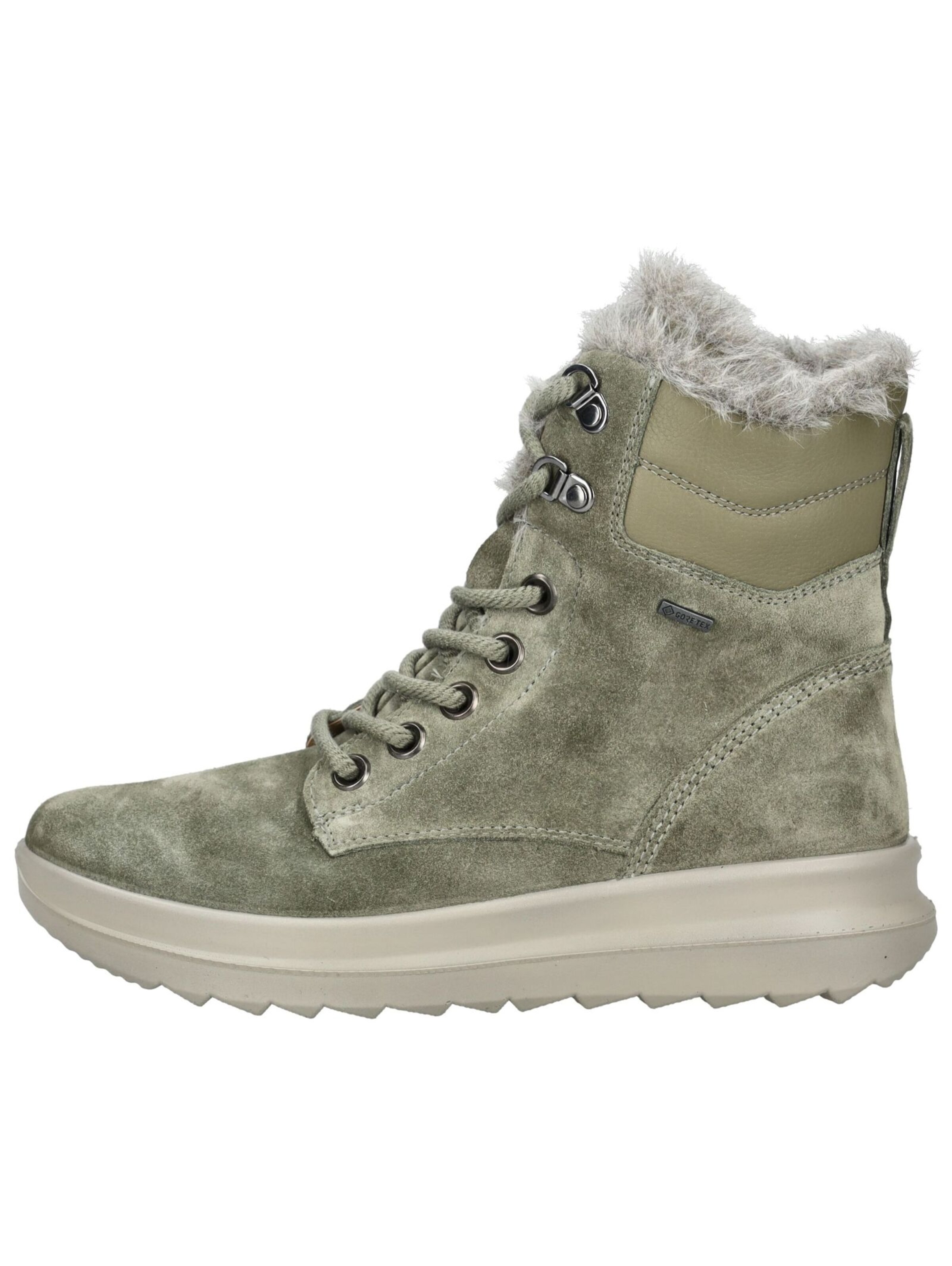 Legero Lace-Up Ankle Boots in Green