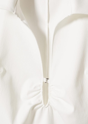 MANGO Košilové šaty 'Tecla' – bílá