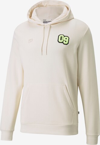 PUMA Athletic Sweatshirt 'Dortmund' in White: front
