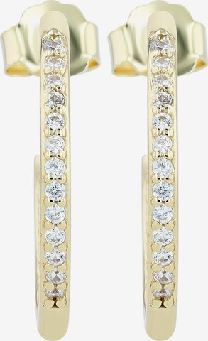 Akzent Earrings '"Uzma" aus 925 Sterlingsilber, rhodiniert, langlebig' in Gold: front