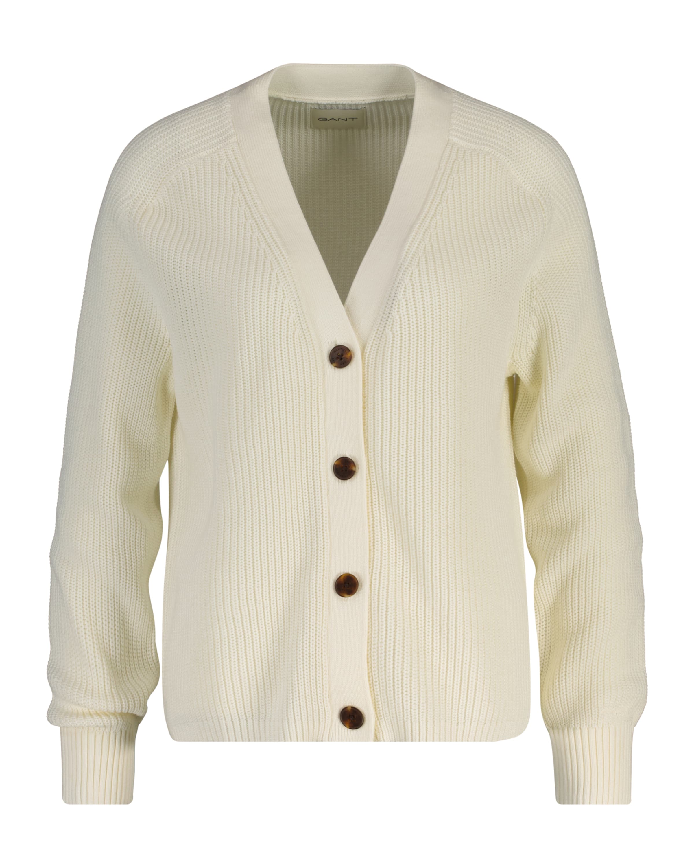 GANT Knit Cardigan in Beige: front