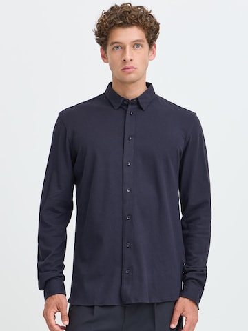 Casual Friday Slim fit Button Up Shirt 'CF Arthur' in Blue