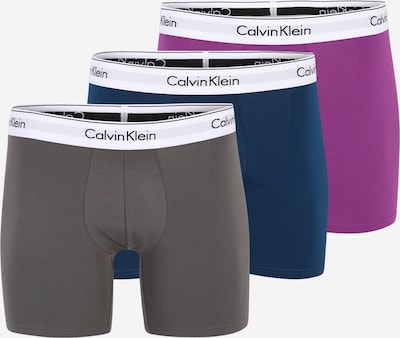 Calvin Klein Underwear Bokseršorti, krāsa - jūraszils / grafīta / lillā / balts, Preces skats