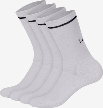 Lifters Sportsocken 'Race' in Weiß: Vorderseite
