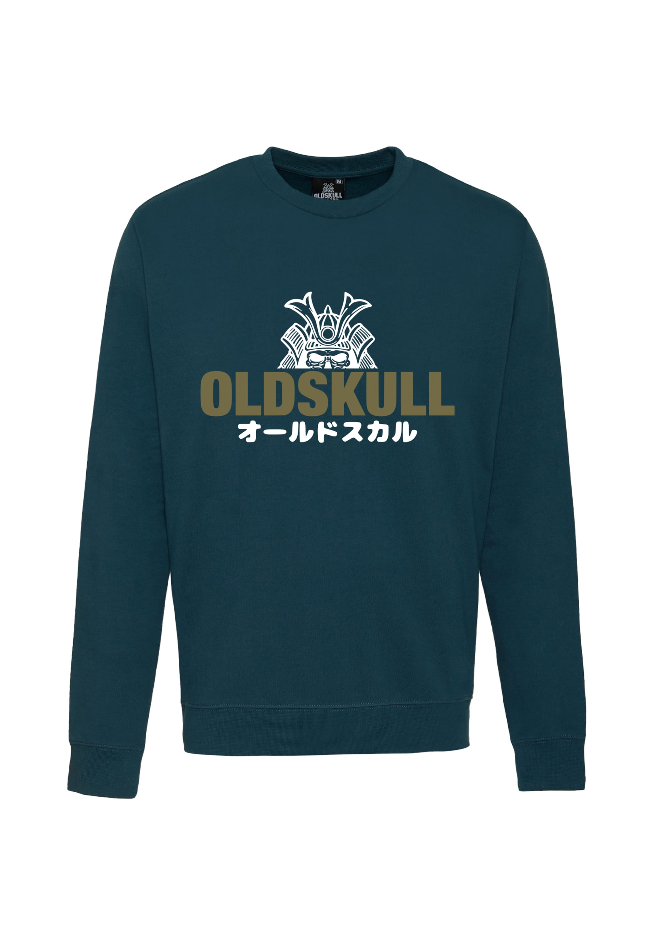 Oldskull Sweatshirt in Grün: Vorderseite