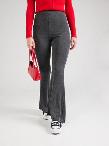 Monki Flared Broek in Zwart: voorkant