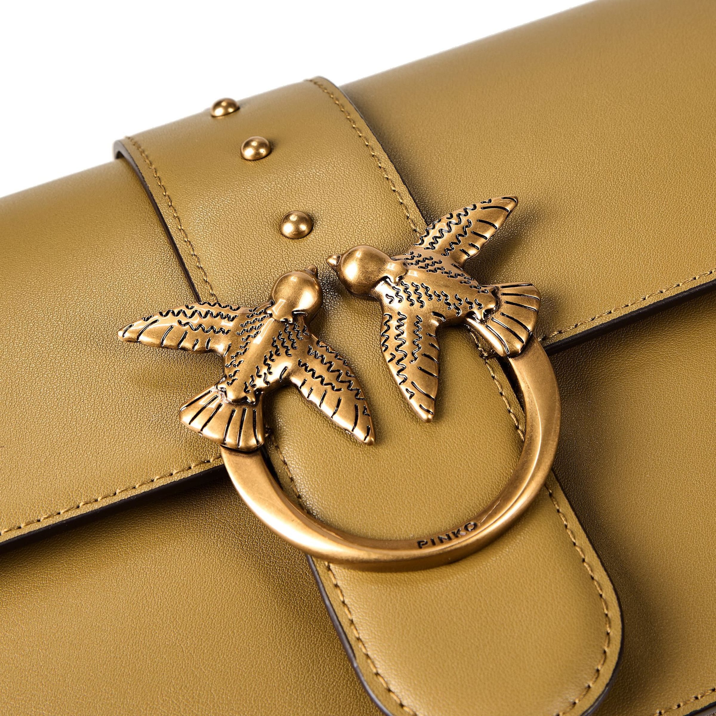 Sac à bandoulière 'Love One' PINKO en jaune