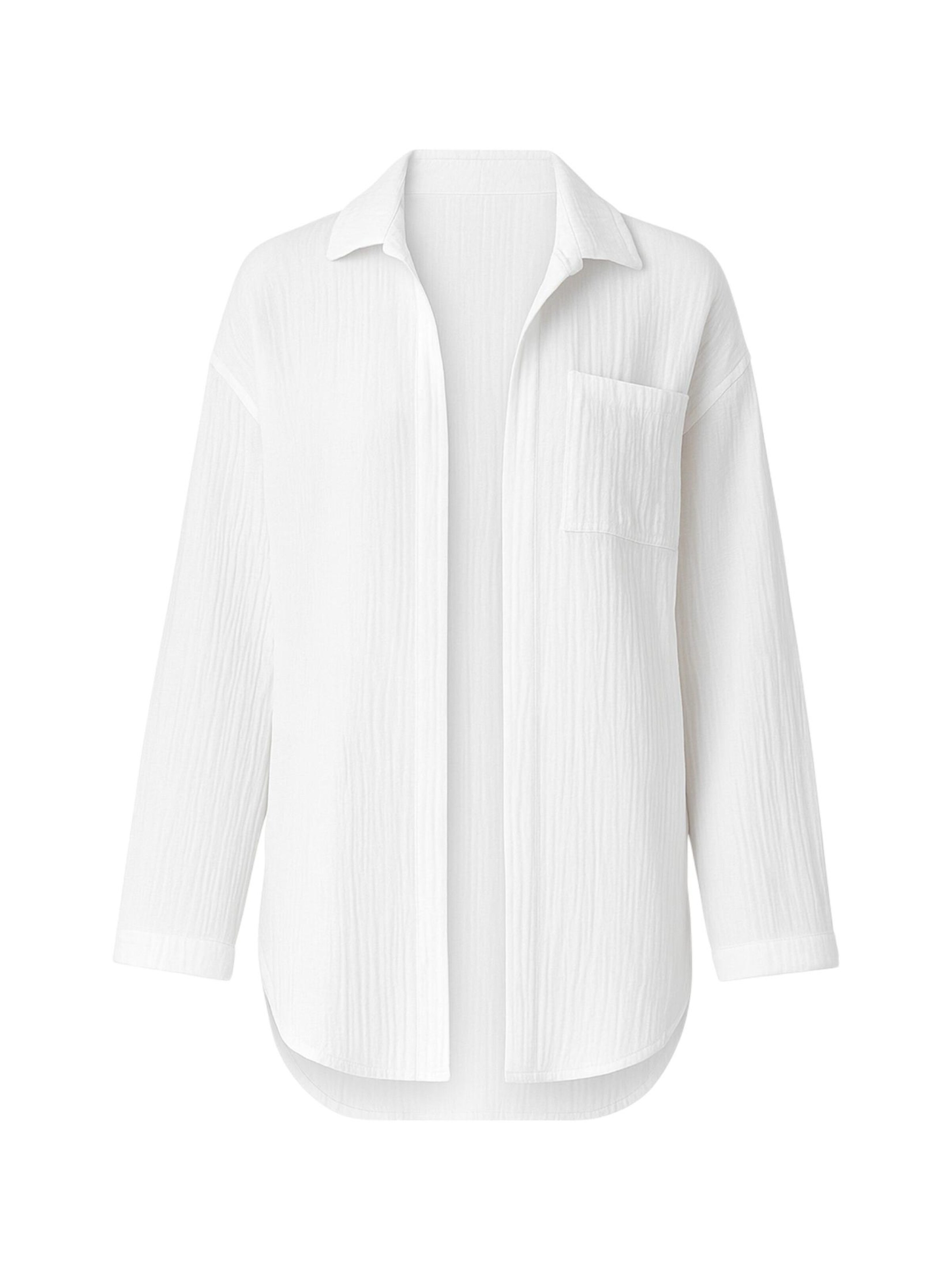 WENOR - Blusa 'NALYA' en blanco: frente