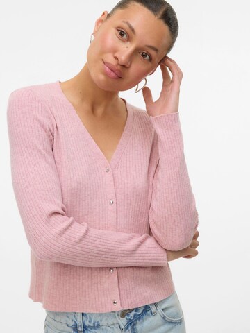 VERO MODA Gebreid vest 'VMFoolive' in Roze