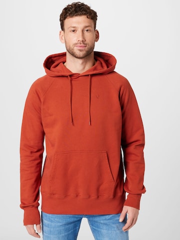 Rotholz Sweatshirt 'Rights' in Red: front