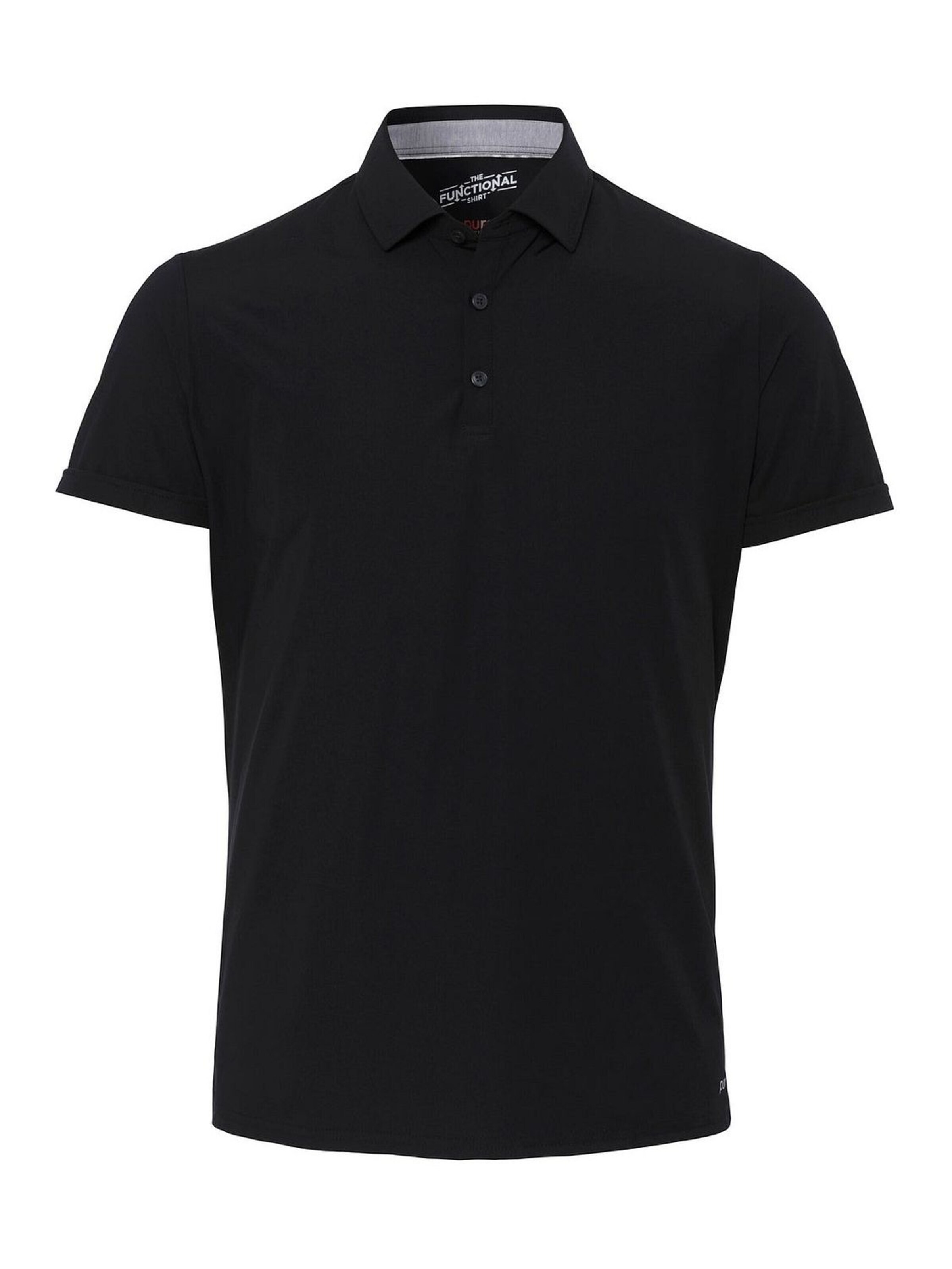 PURE Shirt in Zwart: voorkant