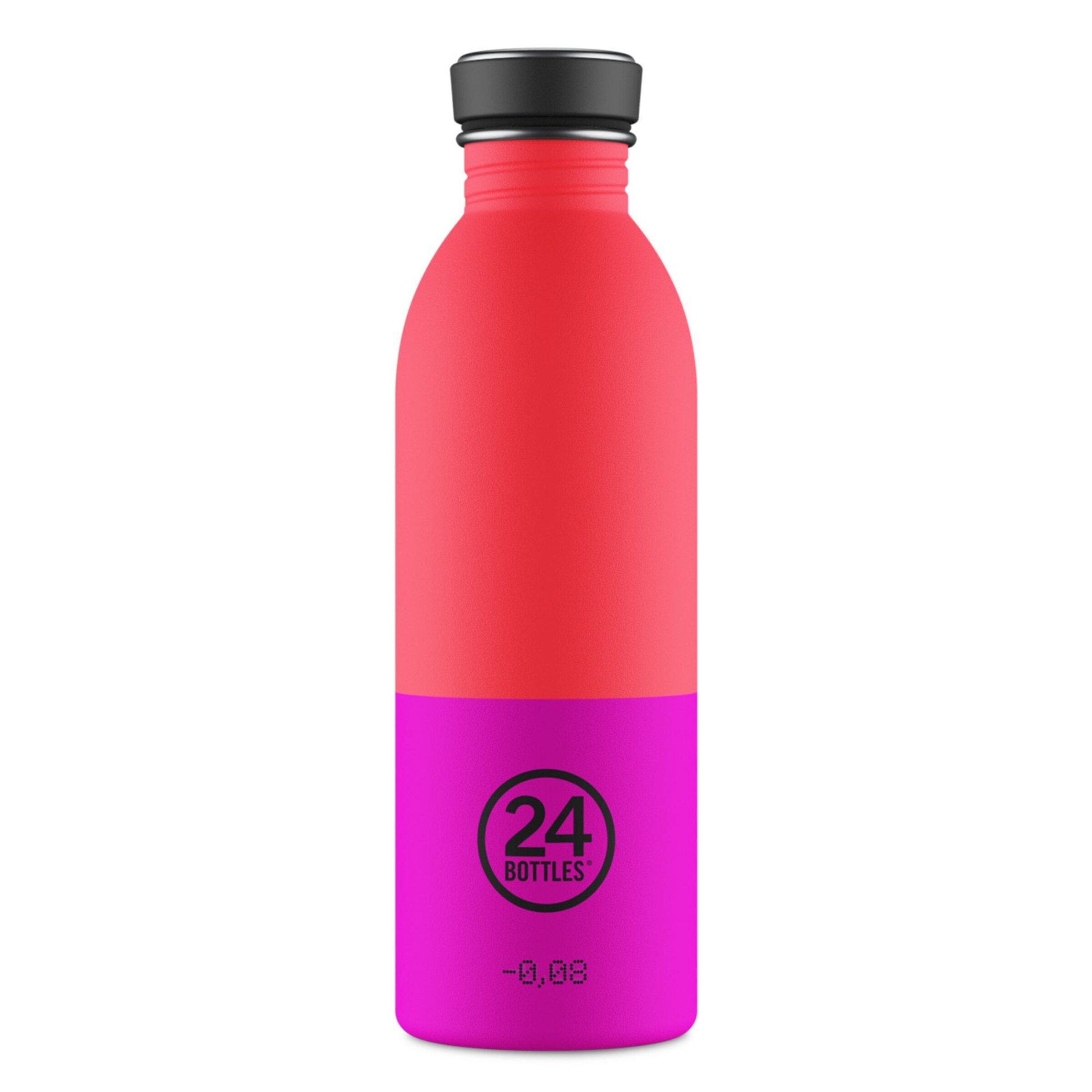 Borraccia 'Urban Horizon' di 24Bottles in rosa: frontale