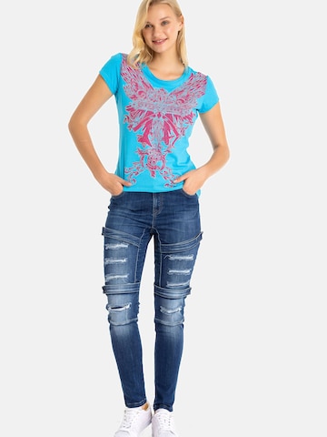 T-shirt 'WT341' CIPO & BAXX en bleu
