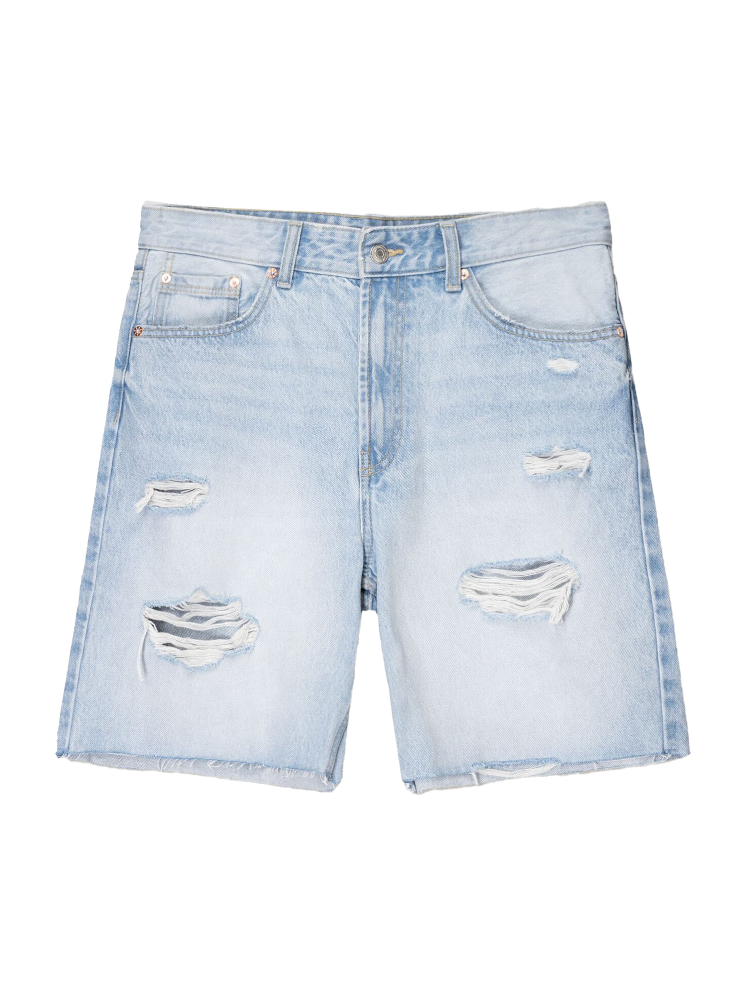 Bershka Regular Farkut värissä sininen: etupuoli