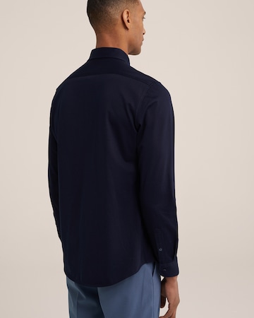 WE Fashion Slim fit Zakelijk overhemd in Blauw