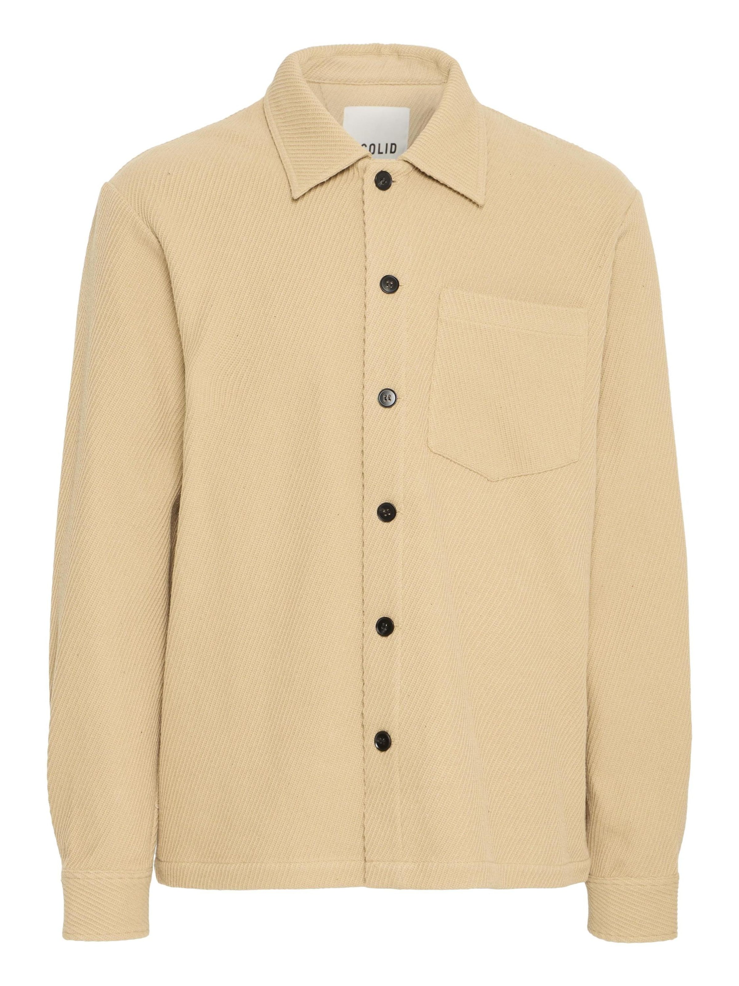 !Solid Between-Season Jacket 'Sdrenfred' in Beige: front