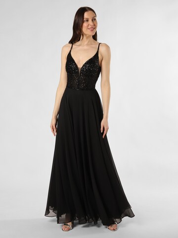 HEY KYLA Evening Dress in Black: front