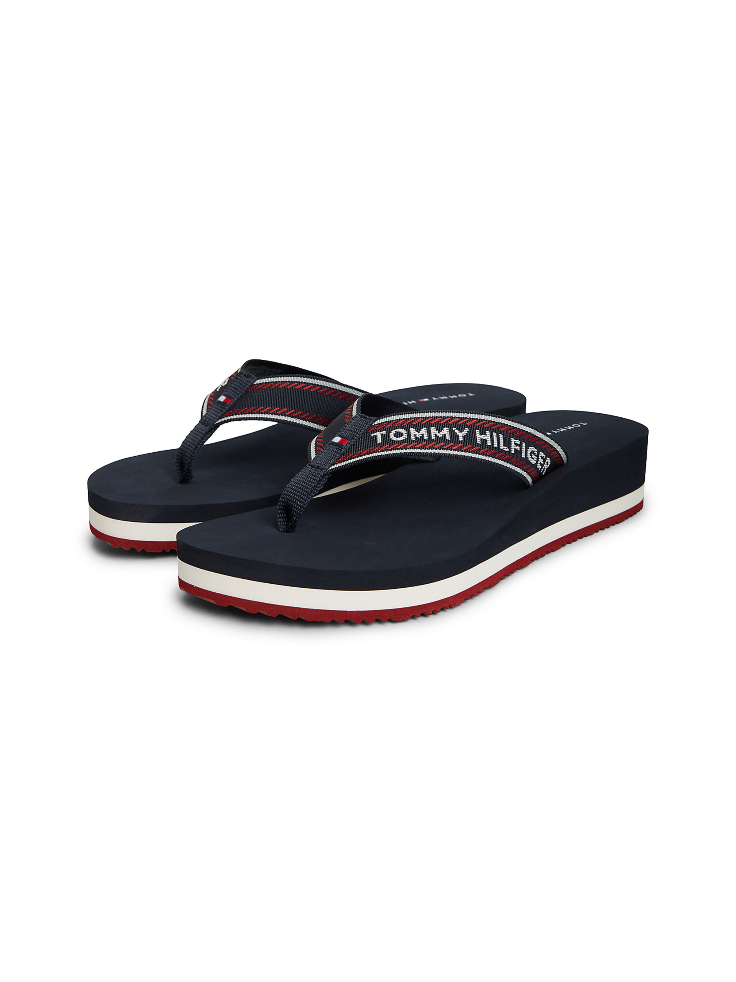 TOMMY HILFIGER Teenslipper in Blauw