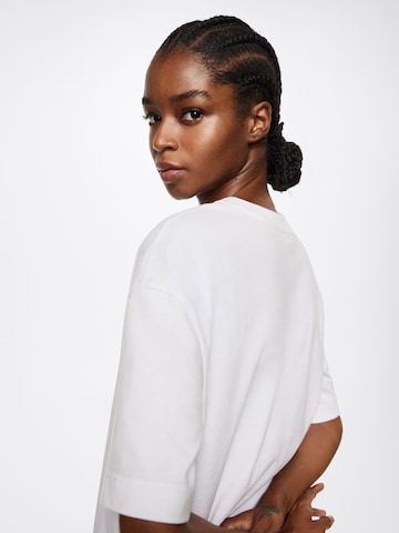 T-shirt oversize 'OTEE' MANGO en blanc