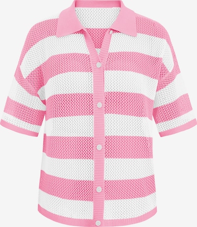 Imily Bela Strickjacke in pink / weiß, Produktansicht