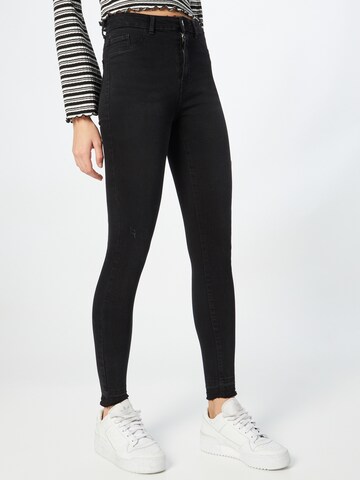Tally Weijl Skinny Jeans in Black: front