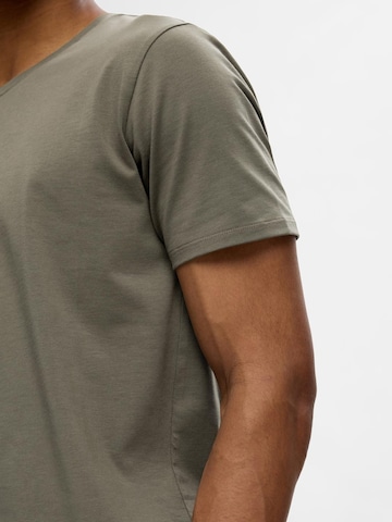 SELECTED HOMME T-Shirt in Grün