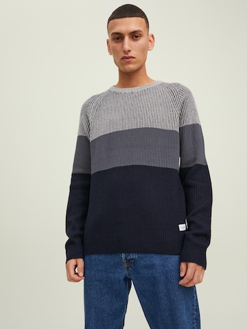 JACK & JONES Sweater in Blue: front