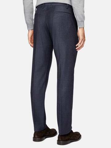 Boggi Milano Slimfit Kalhoty s puky – modrá